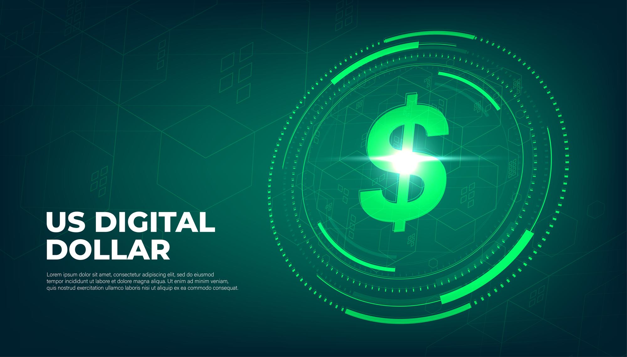20230623124040 fpdl.in digital currency usa dollar sign us digital dollar futuristic digital money green abstract technology background vector 32996 2285 full